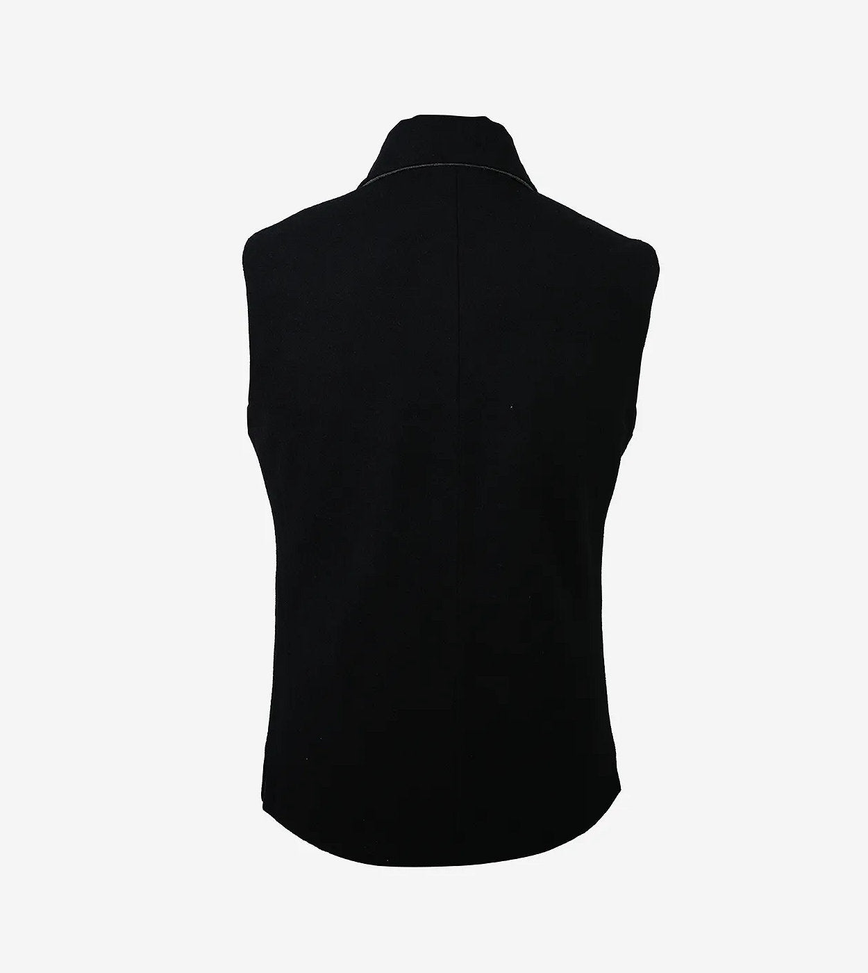 Lester Men Black And Gray Reversible Wool Vest