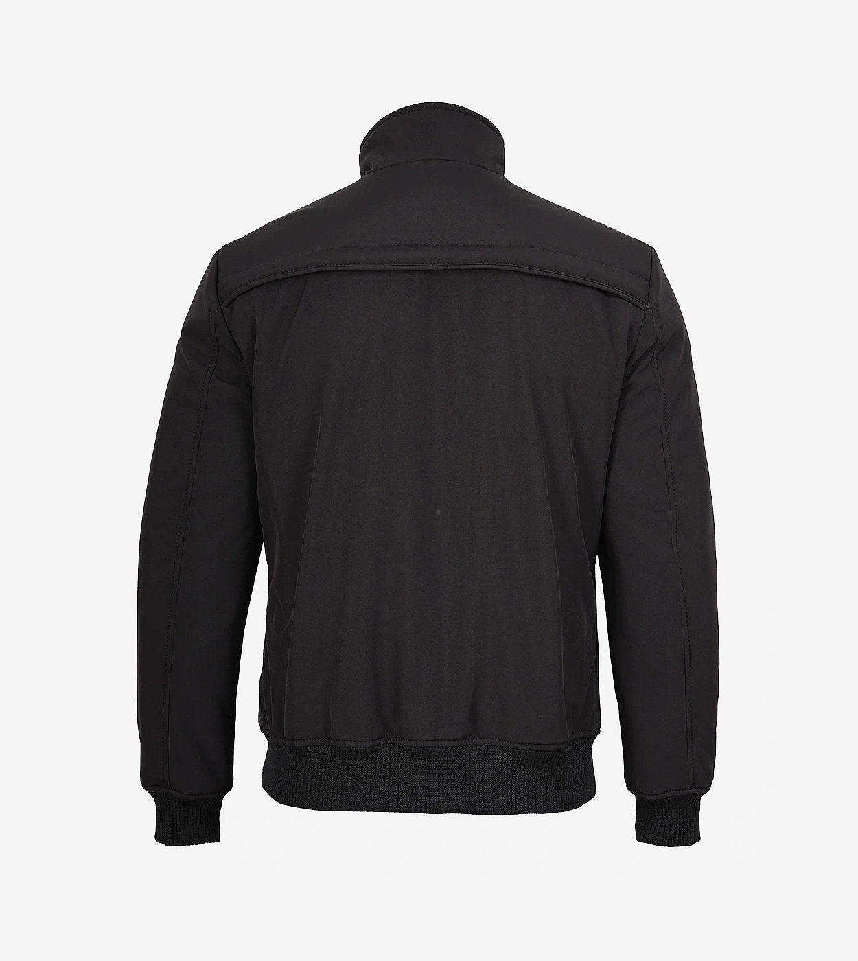 Mens Black Classic Bomber Style Jacket